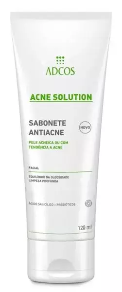 Acne Solution Sabonete Gel Secativo - Sabonete Antiacne - 120ml - Adcos Acne Solution Sabonete Gel Secativo - Sabonete Antiacne - 120ml - Adcos