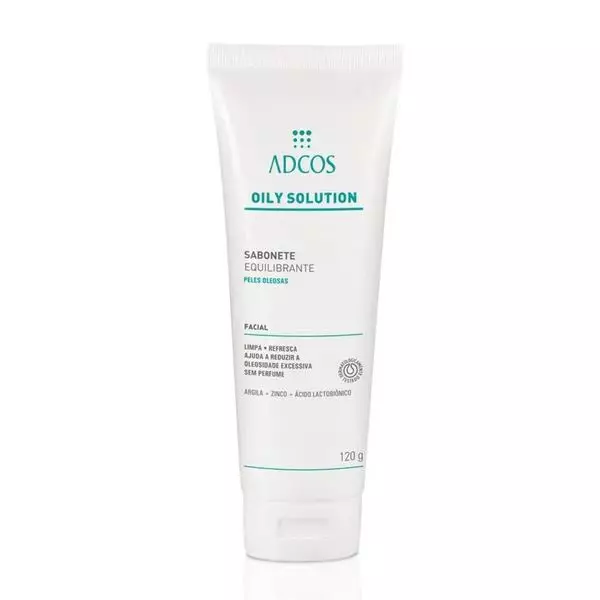 Oily Solution Sabonete Equilibrante - 120g - Adcos Oily Solution Sabonete Equilibrante - 120g - Adcos