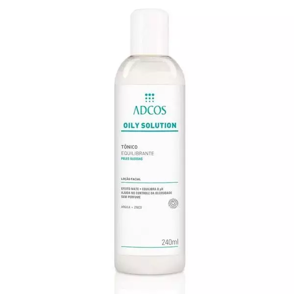 Oily Solution Tônico Equilibrante - 240ml - Adcos Oily Solution Tônico Equilibrante - 240ml - Adcos