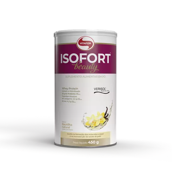 Isofort Beauty - Baunilha 450g - Vitafor